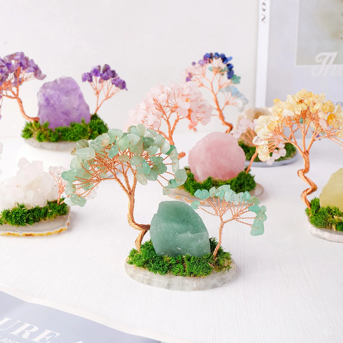 Feng Shui Natural Crystal Tree Flower